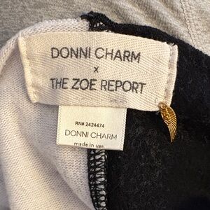 Donni Charm x The Zoe Report Black and White cape